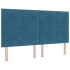 Headboard Dark Blue 180 cm Velvet