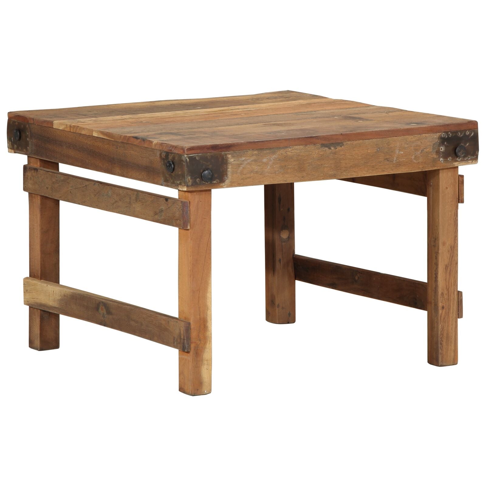 Salontafel Massief Hout Gerecycled 55 x 60 x 40 cm