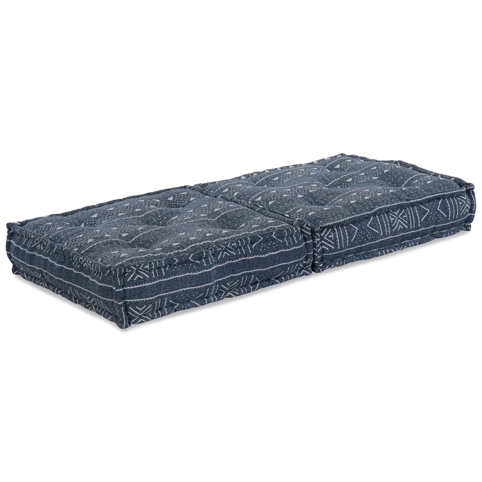 Modulaire Poef Indigo 70X70X36 Stof Indigo Print 70 x 70 x 36 cm Lounge bank