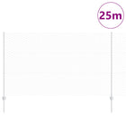 Hekpaaltjes 1,4 x 25 m staal zilver