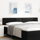 height-adjustable headboard Black 200 cm Fabric