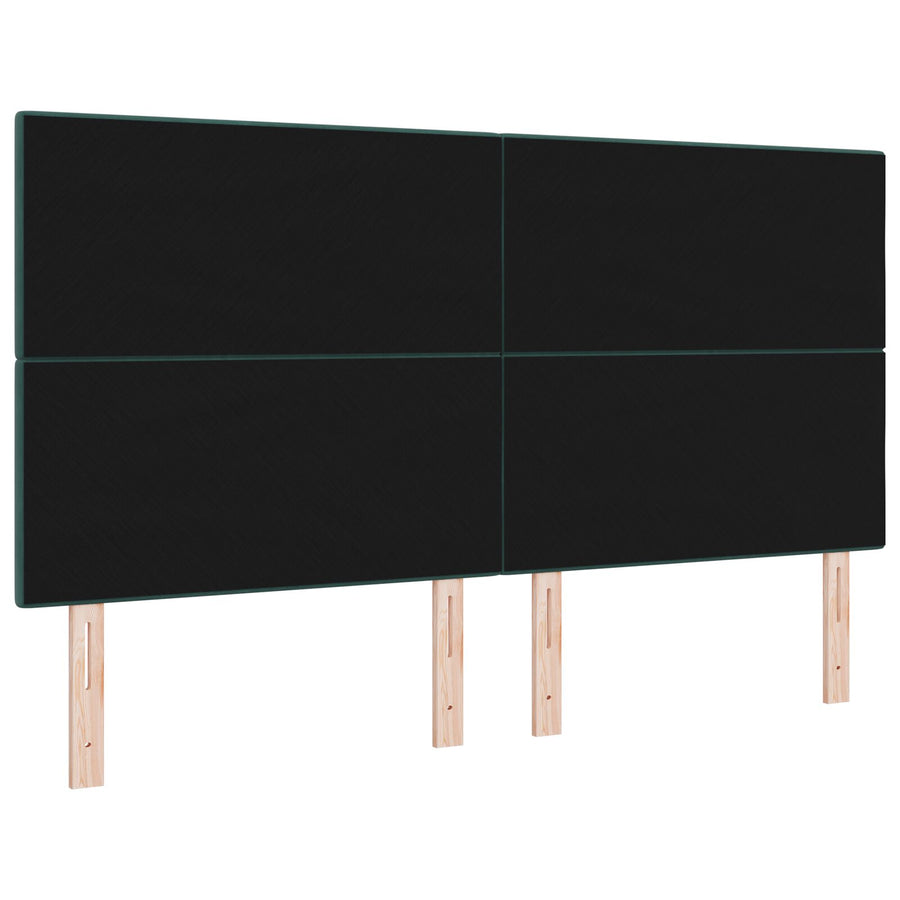 Hoofdbord Knopen Tufted Fluweel Donkergroen 180 cm Hoog hoofdbord