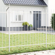 Tuinhek 8 stuks wit 1,5 m staal