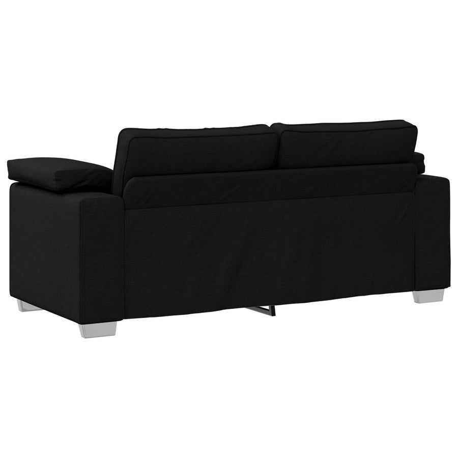 Loveseat Sofa Stof Zwart 140 cm