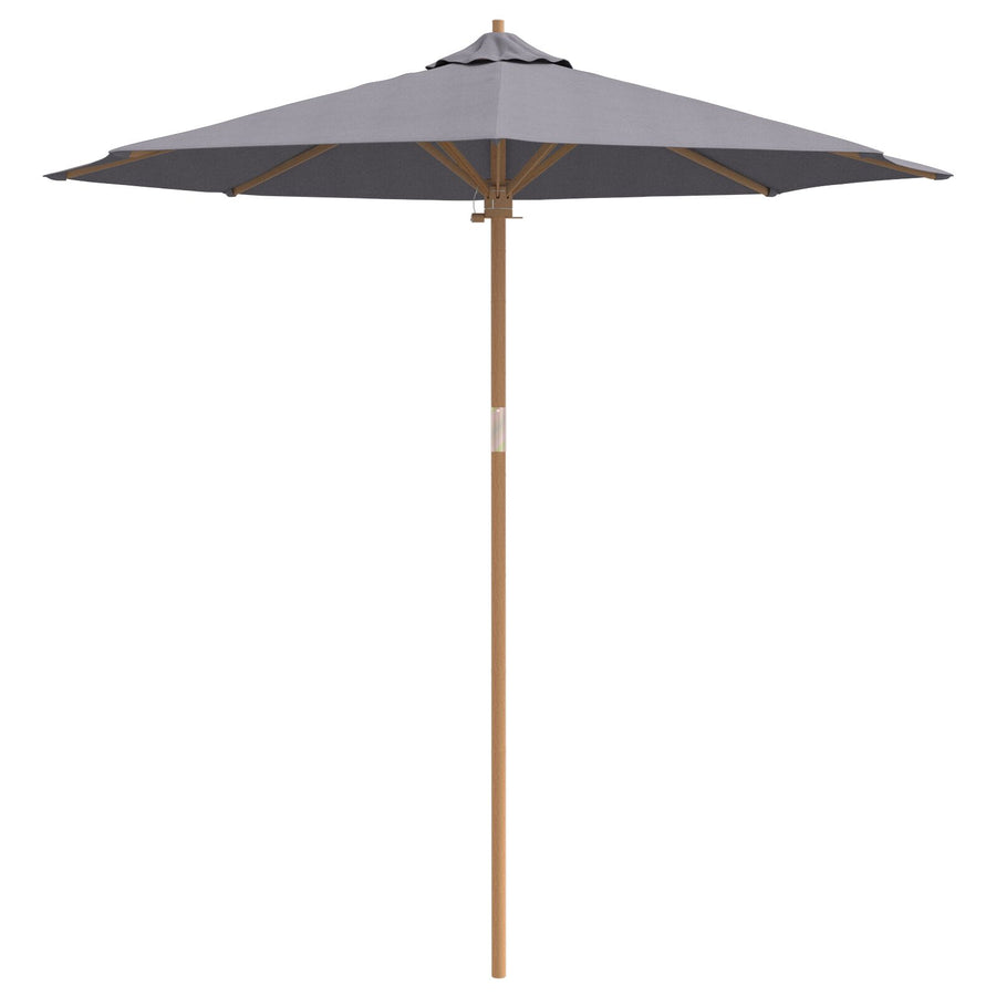 Tuinparasol 240X260 Cm Bamboe 240 x 240 x 260 cm Donkergrijs