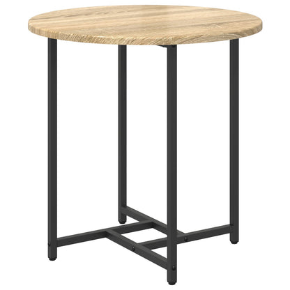 Bijzettafel 2 Stuks Geengineerd Hout En Metaal Sonoma eiken