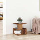 Side table with shelf Old Wood 30 x 30 x 55 cm Treated wood