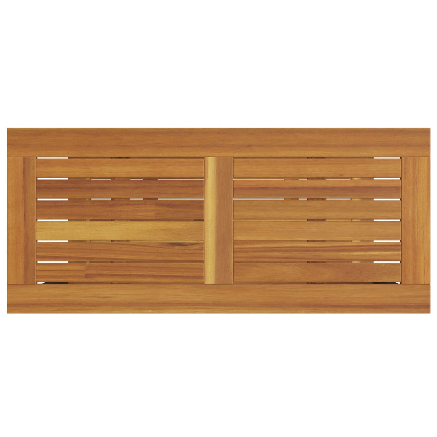 Buitentafel E & Grijze 35X80X75 Cm Massief Hout En Staal Natuurlijk en grijs 80 x 35 x 75 cm