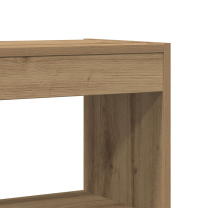 Boekenkast Artisan Eiken Massief Hout 100 X 30 X 198 Cm