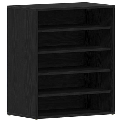 Schoenenkast Geengineerd Hout Zwart eiken 60 x 35 x 70 cm