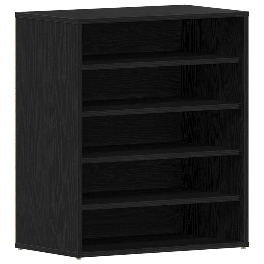 Schoenenkast Geengineerd Hout Zwart eiken 60 x 35 x 70 cm