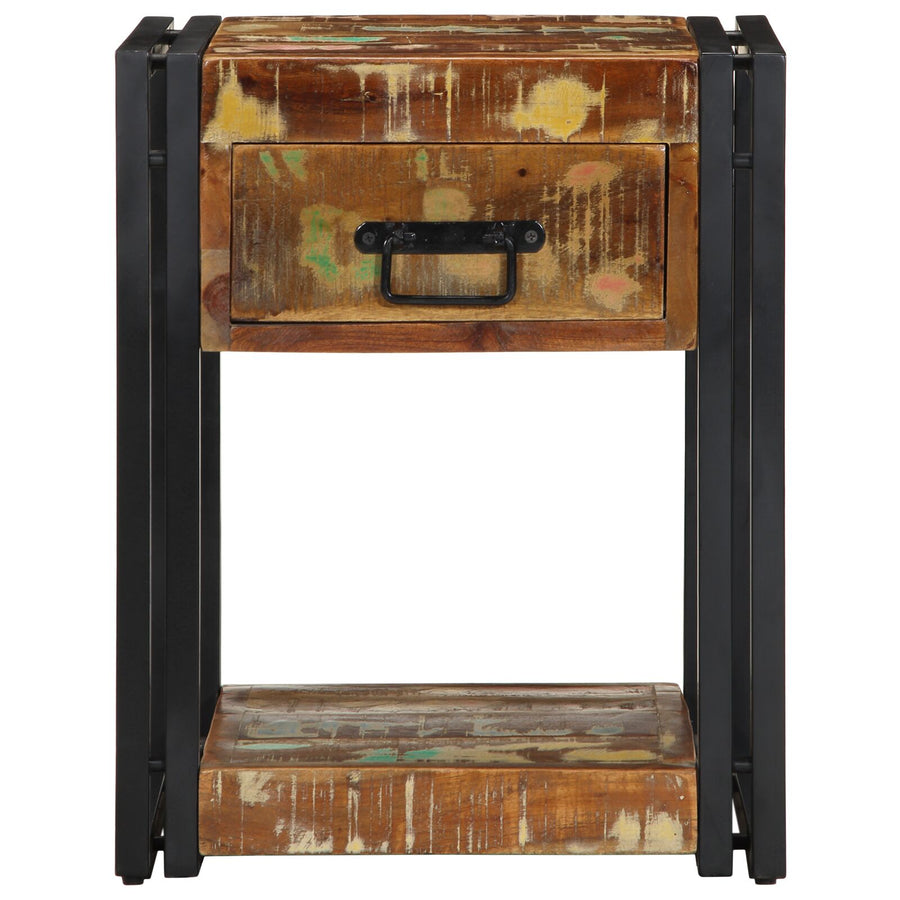 Nachtkasten 2 Stuks 40 x 35 x 50 cm Massief gerecycled hout