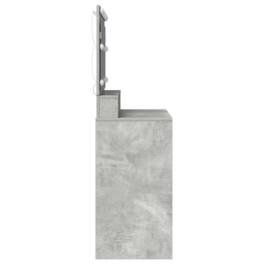 Kaptafel Met Led-Verlichting - Betonnen Grijs - Beton grijs 100 x 41 x 135 cm