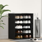 Schoenenkast 60x35x70 cm zwart eiken