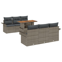 Tuin Sofa Set Set Van 7 Grijs Rattan 7-Delige Tuin Sofa Set
