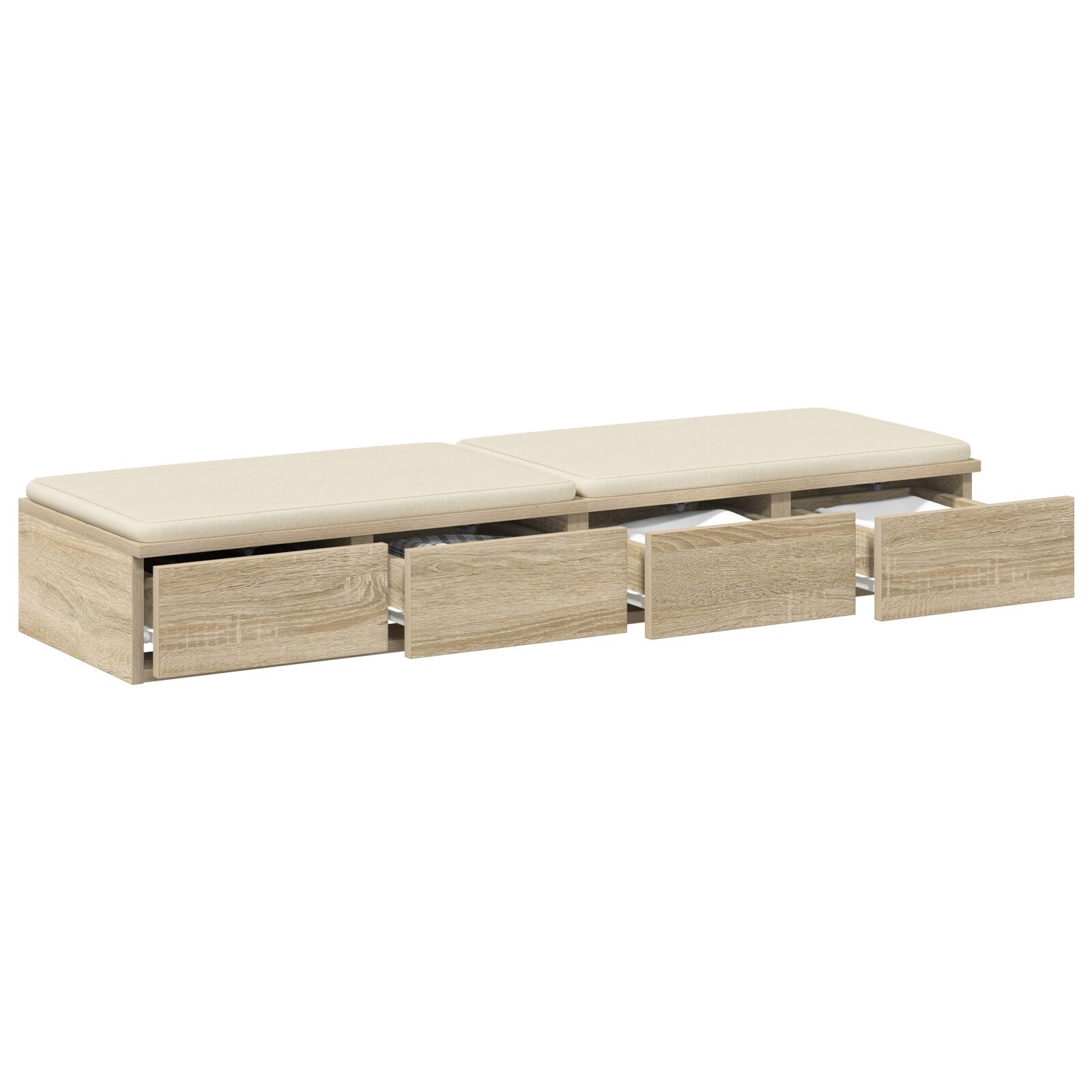 Bed Lades Samengesteld Hout Sonoma eiken 120 x 36,5 x 16,5 cm