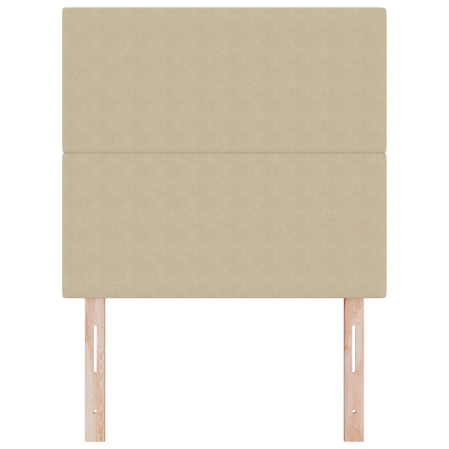 Hoofdbord Effen Ontwerp Katoenachtige Stof Lichtgroen Grijs 100 cm Hoog hoofdbord