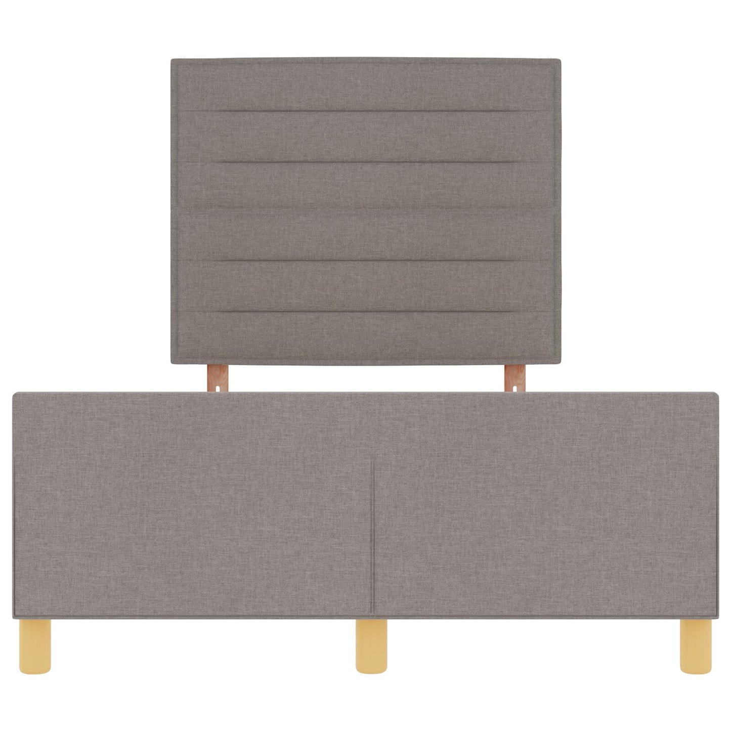 Bedframe Taupe 120X200 Cm Stof Crème
