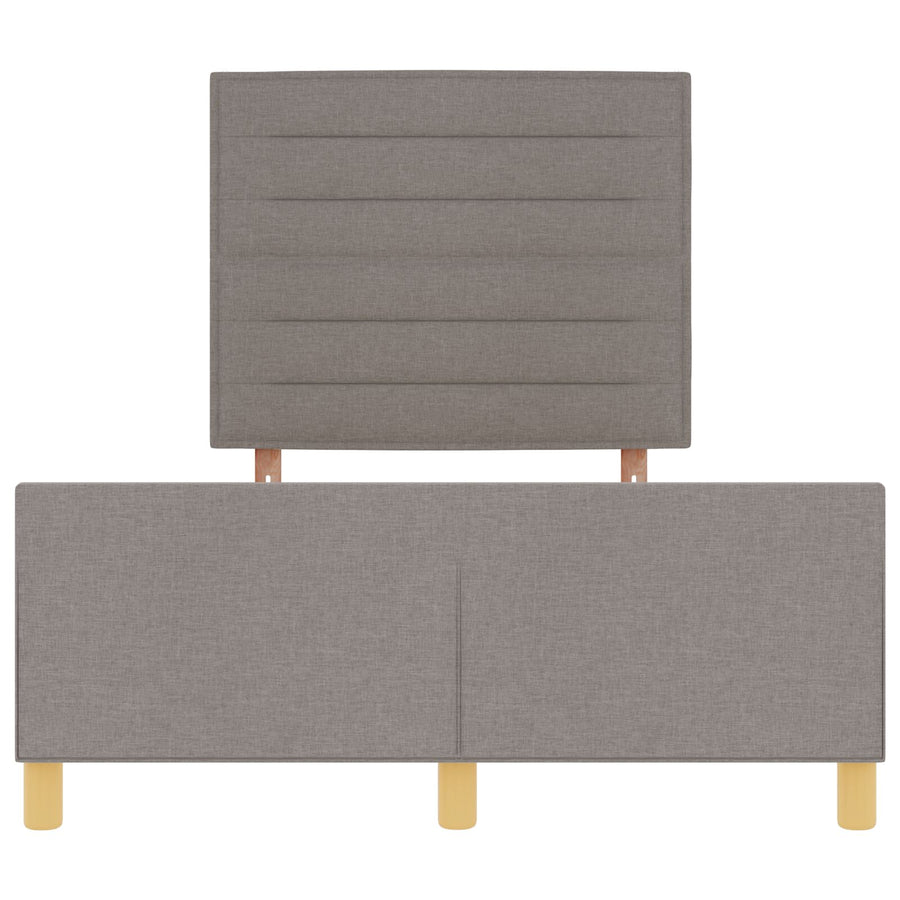 Bedframe Taupe 120X200 Cm Stof Crème