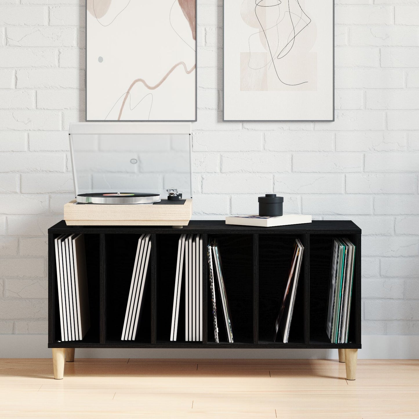 Recordkast 100X38X48 Cm Geëngineerd Hout