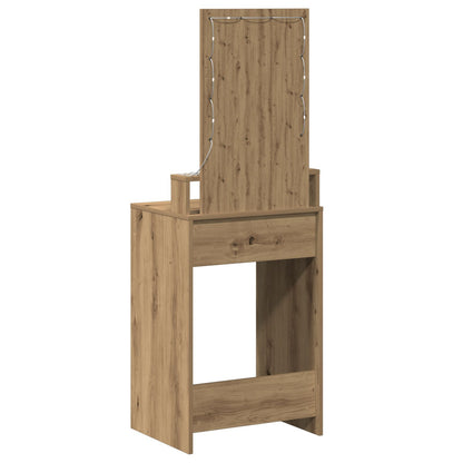 Kaptafel Met Led Verlichting Artisan eiken 50 x 41 x 140 cm