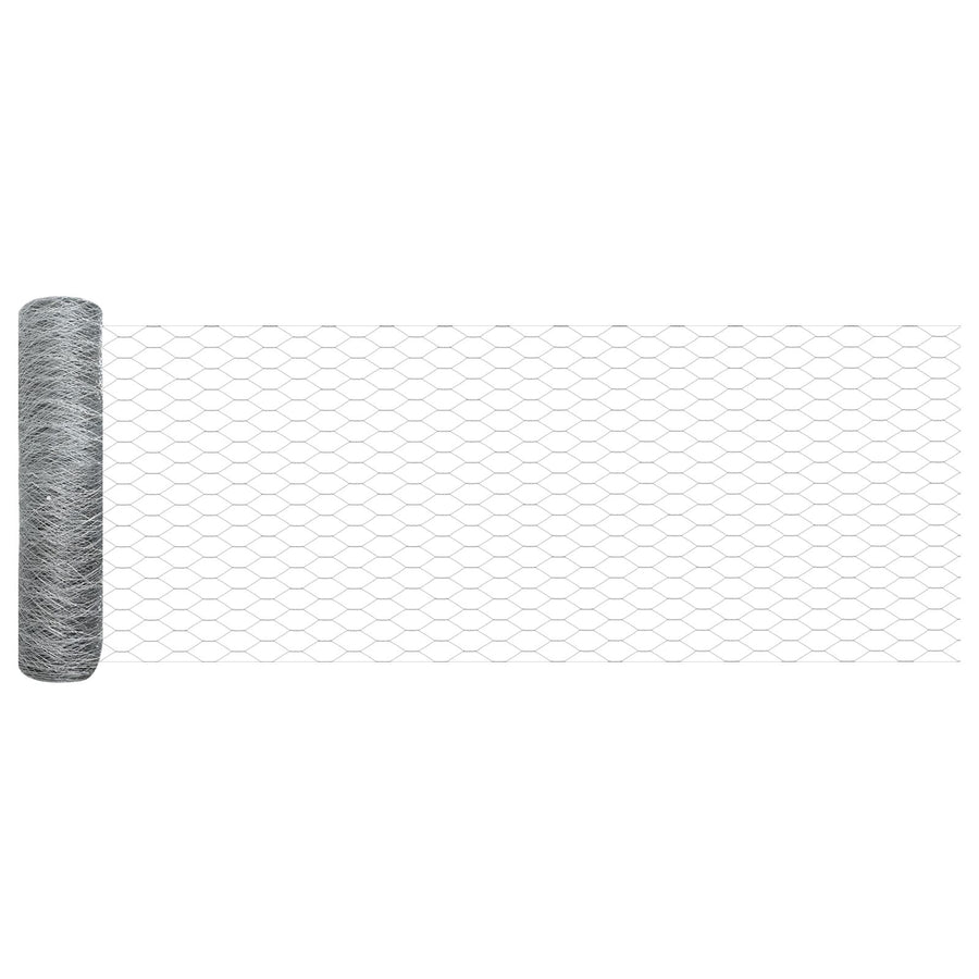 Hexagonaal Hek 0.4X10 M Verzinkt Staal 10 x 0.4 m 36 mm
