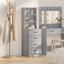 Highboard 40X41X135 Cm Bewerkt Hout Grijs sonoma