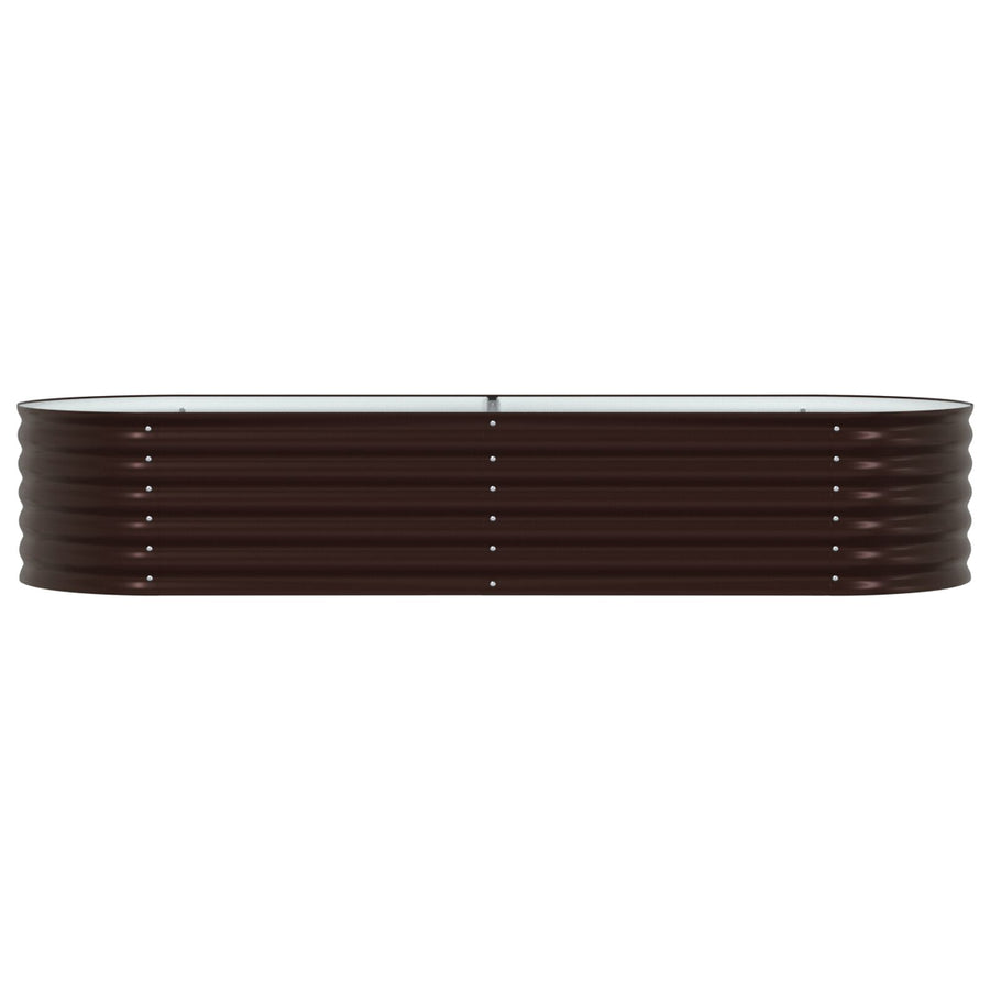 Tuin Verhoogd Bed Gegalvaniseerd Staal 240 x 80 x 44 cm Bruin