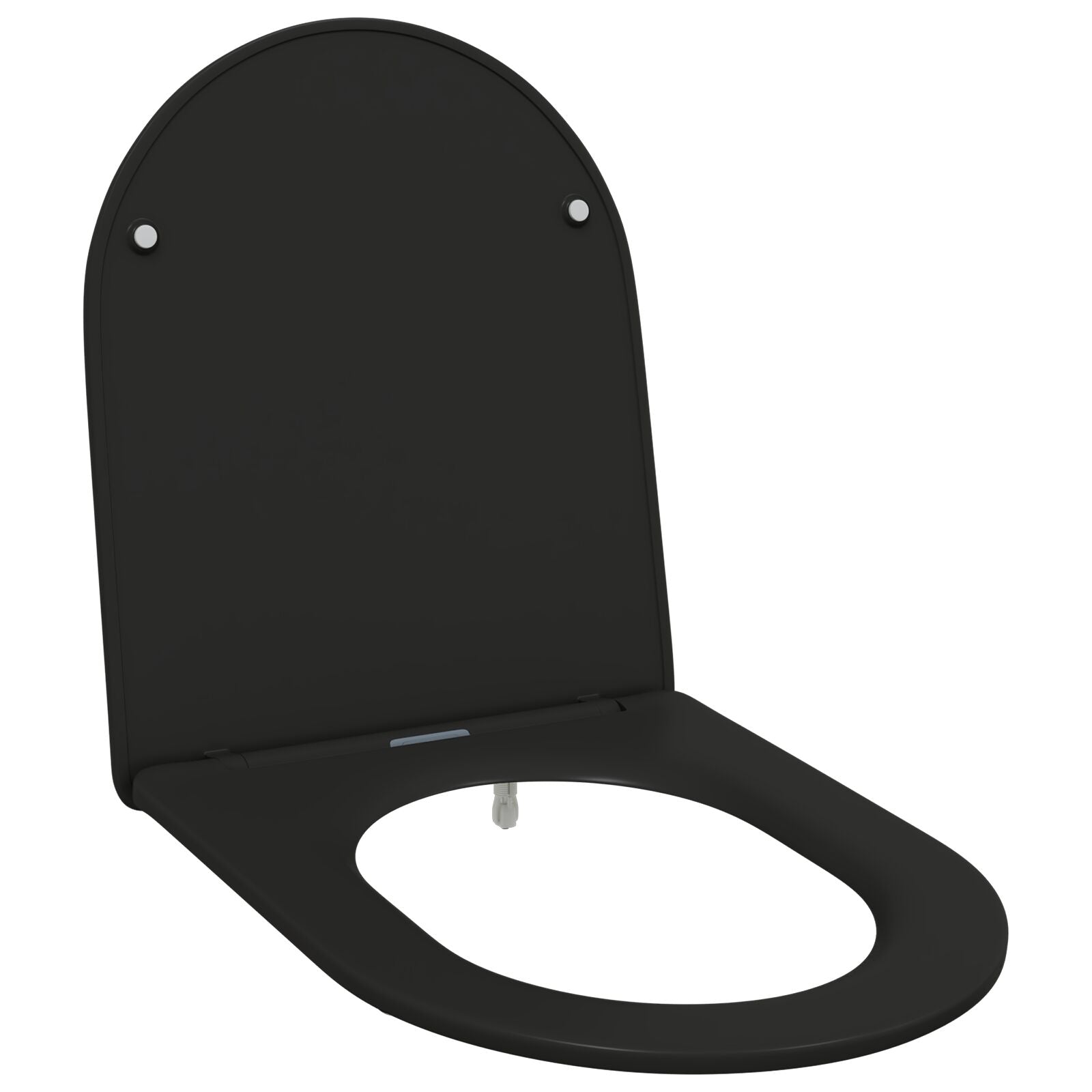 Snelsluiting Toiletzitting Met Soft Close - Duroplast, Zwart