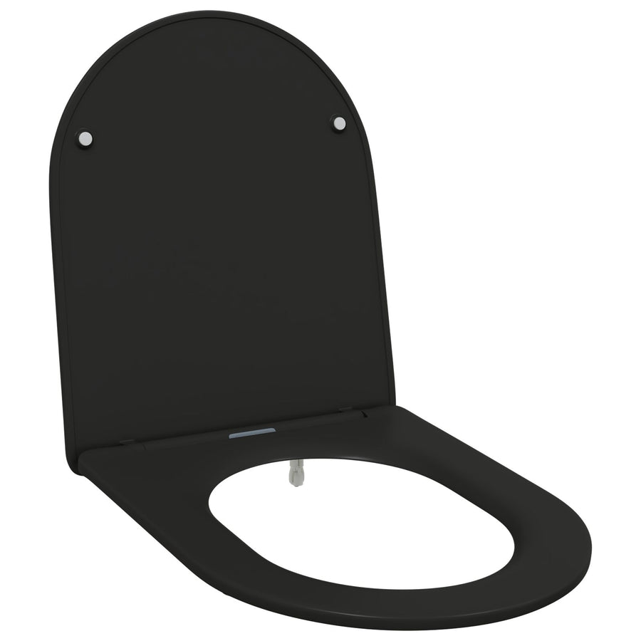 Snelsluiting Toiletzitting Met Soft Close - Duroplast, Zwart