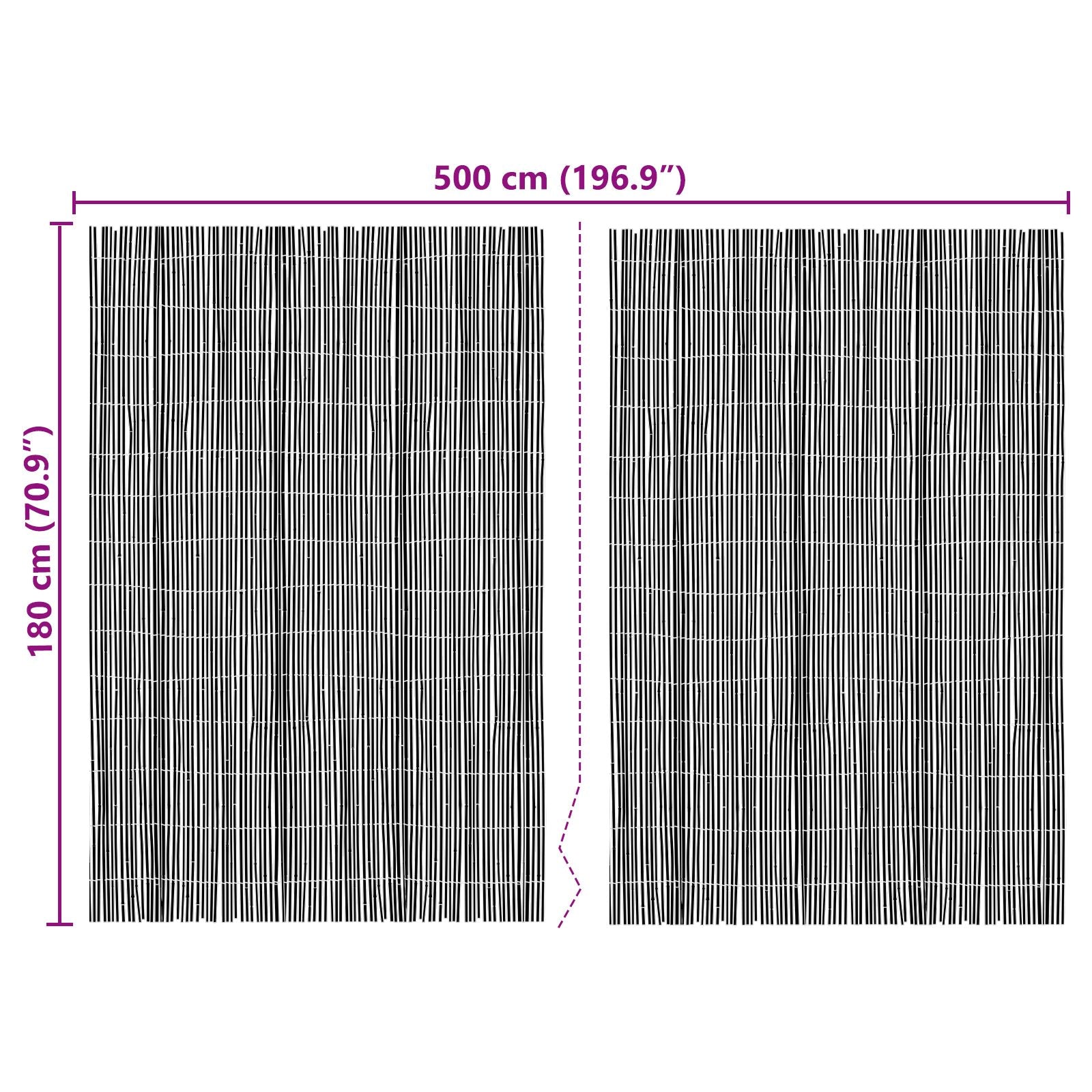 Bamboe Hek 500 x 180 cm