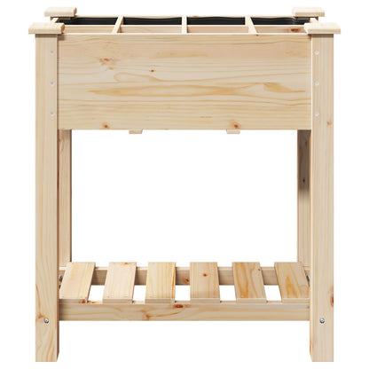 Tuinplantsoen Met Rasters 71X37X76 Cm Massief Hout Vuren 71 x 37 x 76.5 cm