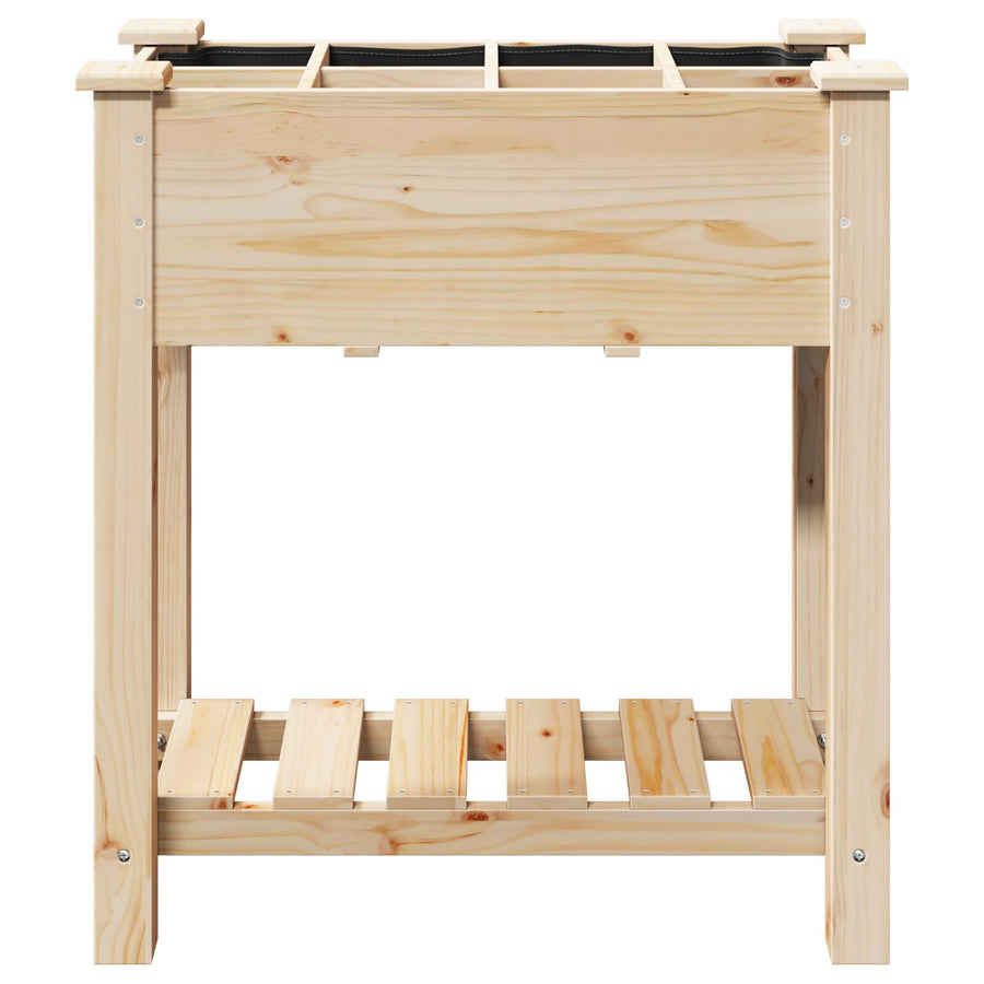 Tuinplantsoen Met Rasters 71X37X76 Cm Massief Hout Vuren 71 x 37 x 76.5 cm