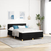 Boxspringbed 140x200 cm zwart stof