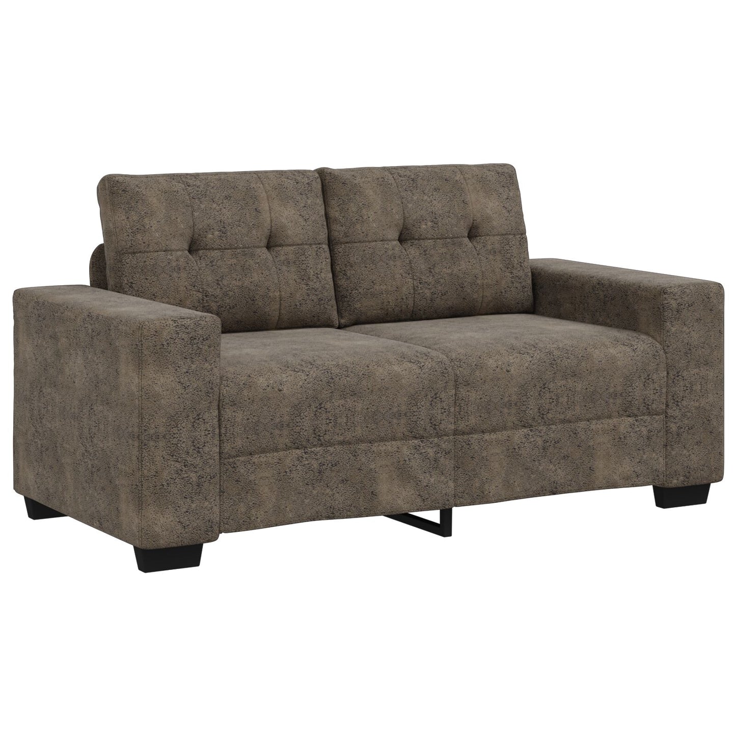 Loveseat Bank Kunstleer Donkergrijs 120 cm 120 cm