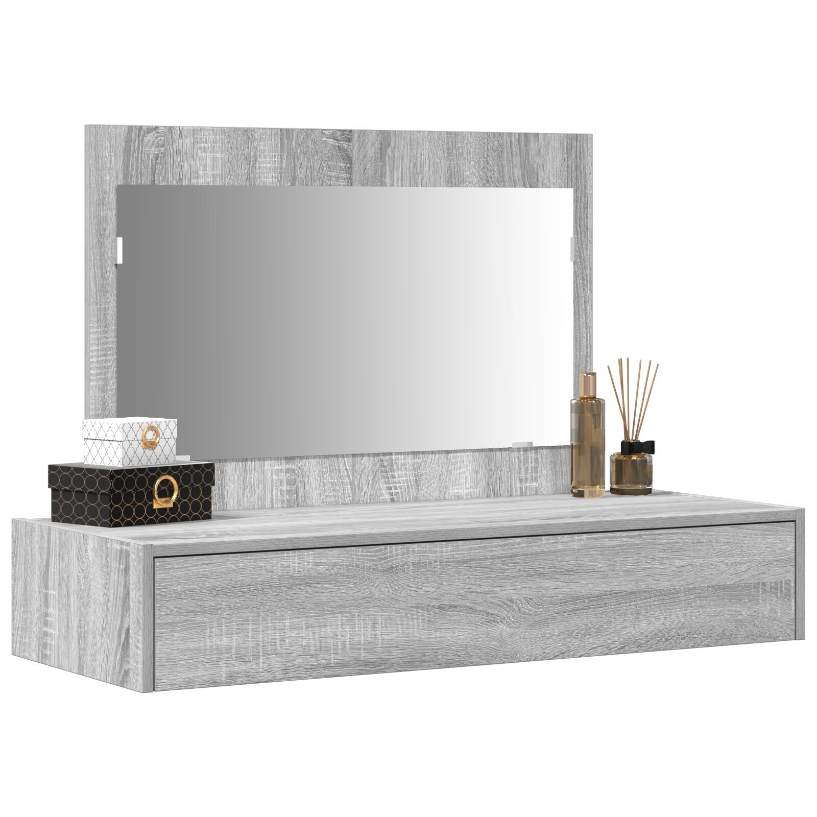 Wandkaptafel 100 x 40 x 70 cm Grijs sonoma zonder LED