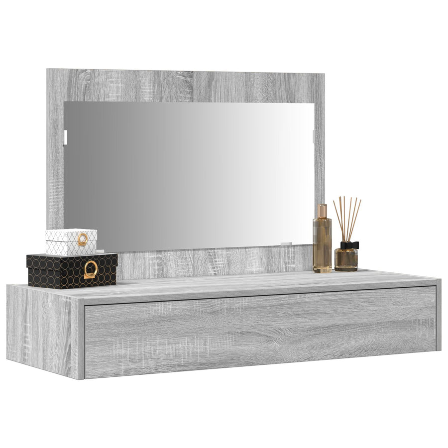 Wandkaptafel 100 x 40 x 70 cm Grijs sonoma zonder LED