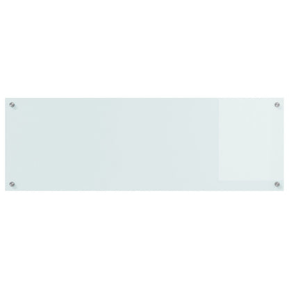 Keukenwand 120X40X0,6 Cm Gelaagd Glas Wit 120 x 40 cm