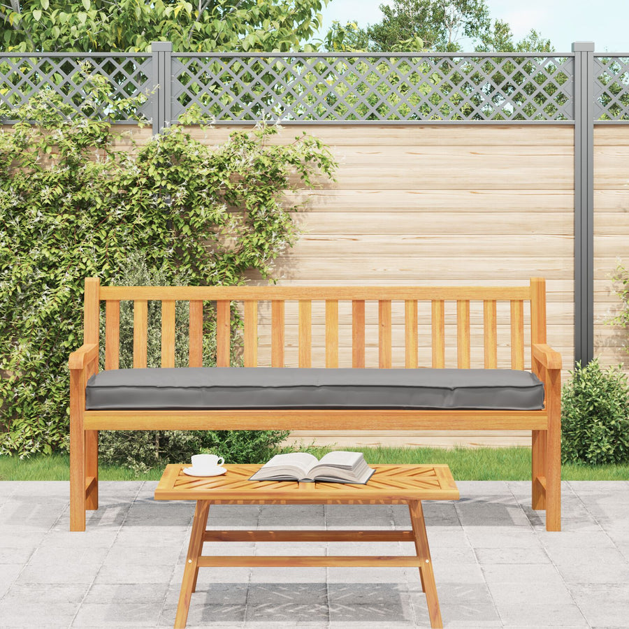 Palletkussens Voor Bank 2 Stuks 200X40X8 Cm Oxford Stof Grijs