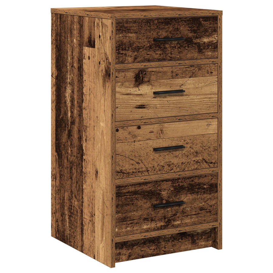 3-Delige Kaptafel Set Met Led In Verweerde Houten Afwerking