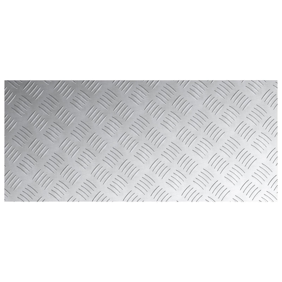 Aluminium Checker Platen 2 Stuks Antislip 90X40 Cm 90 x 40 x 0.3 cm Rechthoekig