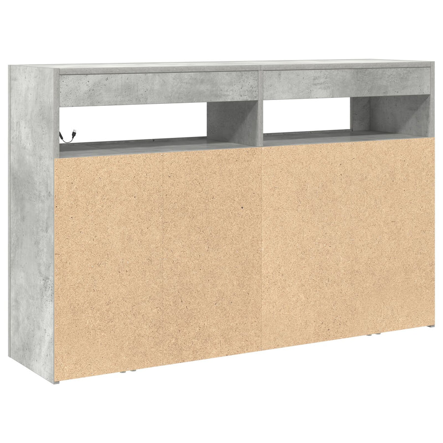 Sideboard Engineered Hout 116 X 30 X 75 Cm Beton grijs
