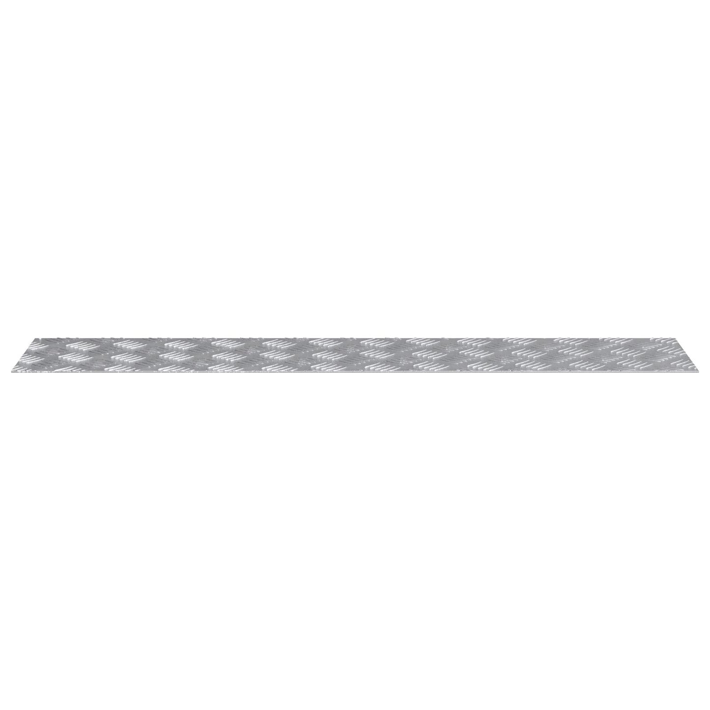Aluminium Checker Plates 2 Stuks Antislip 100X20 Cm 100 x 20 x 0.3 cm Rechthoekig