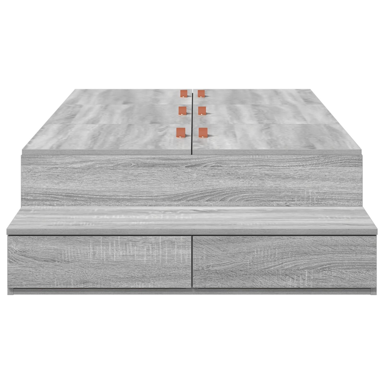 Opbergbedframe Grijs Sonoma Hout 90 X 190 Cm Opbergbedframe Artisanaal Eiken