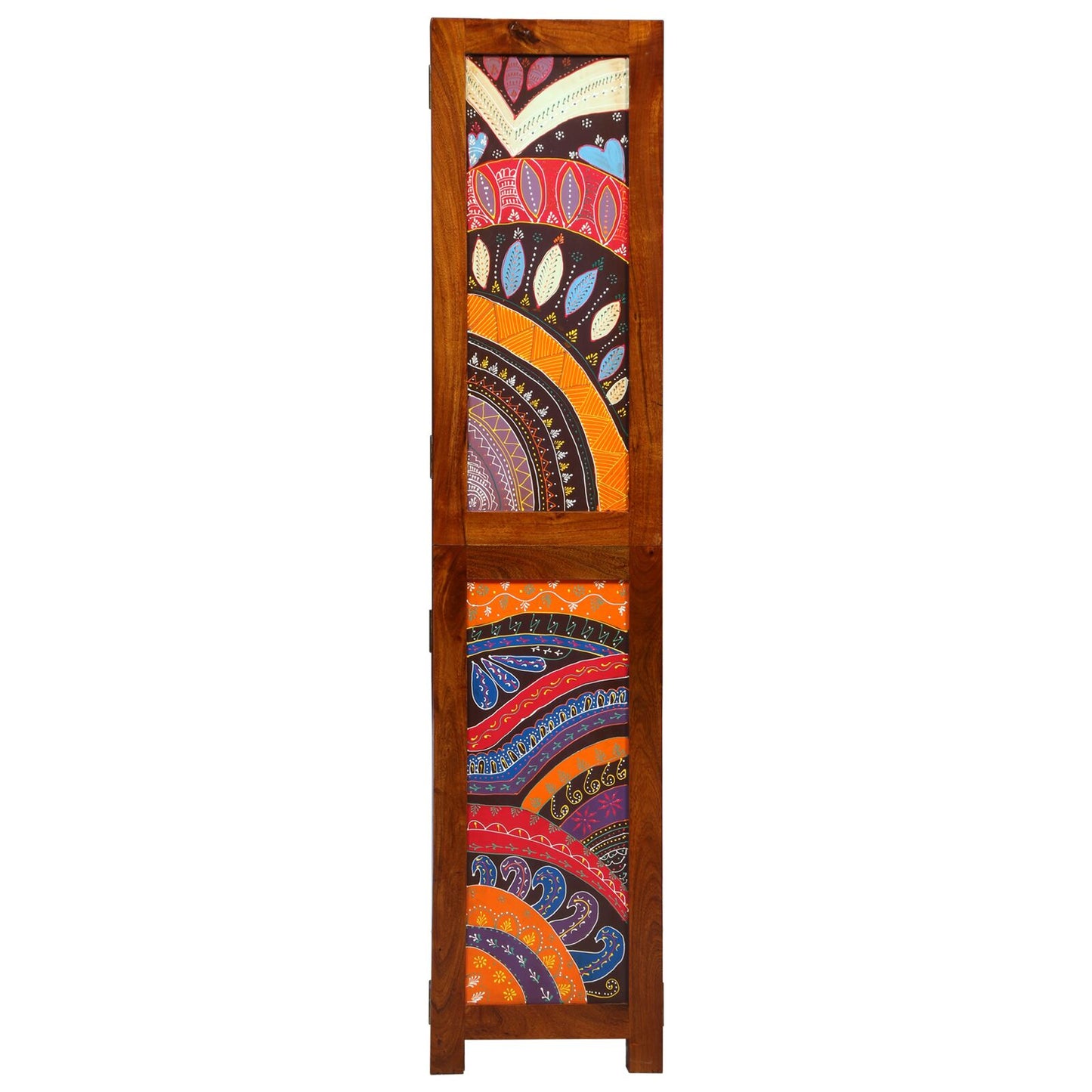 Ruimteverdeler 3 Panelen Honingbruin Massief Hout Acacia 35 x 1.5 x 160 cm