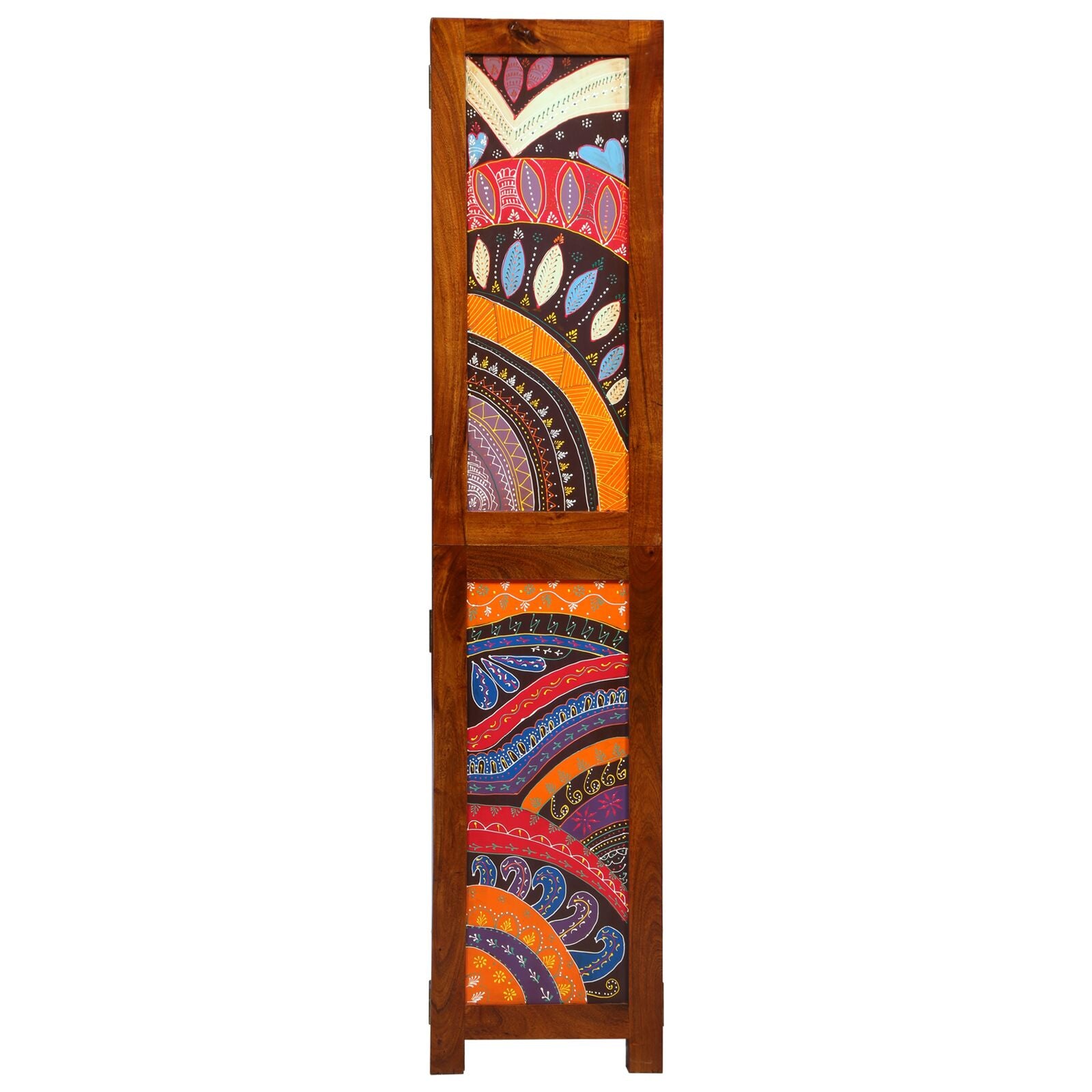 Ruimteverdeler 3 Panelen Honingbruin Massief Hout Acacia 35 x 1.5 x 160 cm