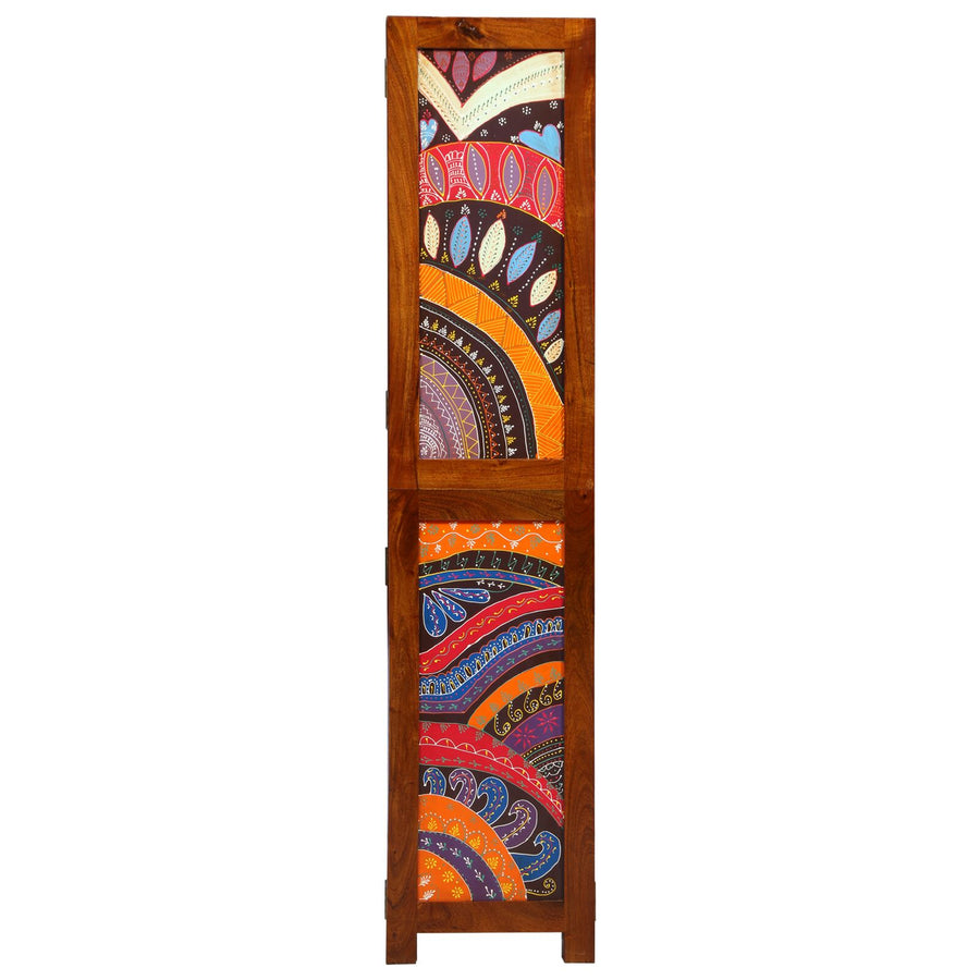 Ruimteverdeler 3 Panelen Honingbruin Massief Hout Acacia 35 x 1.5 x 160 cm