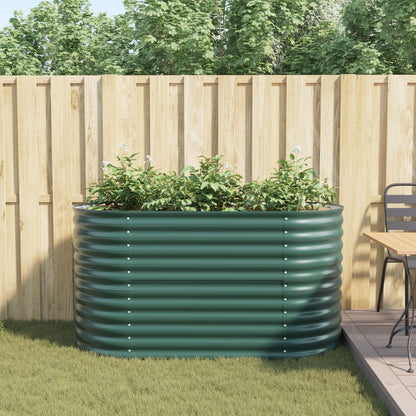 Tuin Verhoogd Bed Gegalvaniseerd Staal 160 x 80 x 81 cm Groen