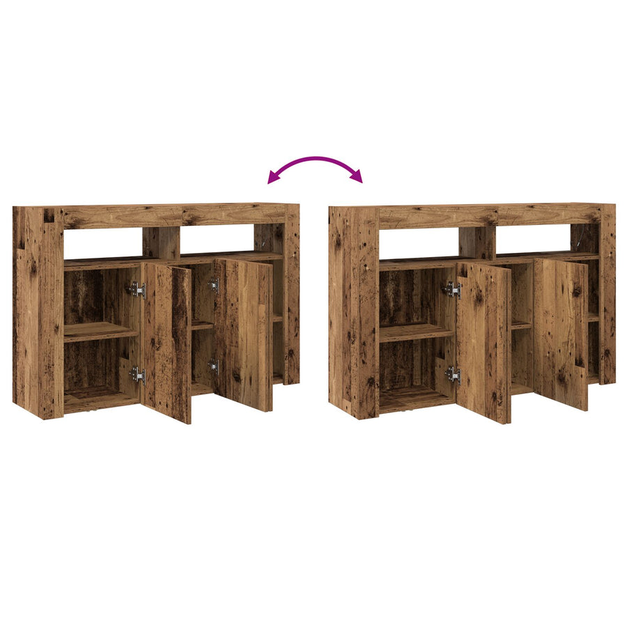 Sideboard Engineered Wood 116 X 30 X 75 Cm Sideboard Oude hout