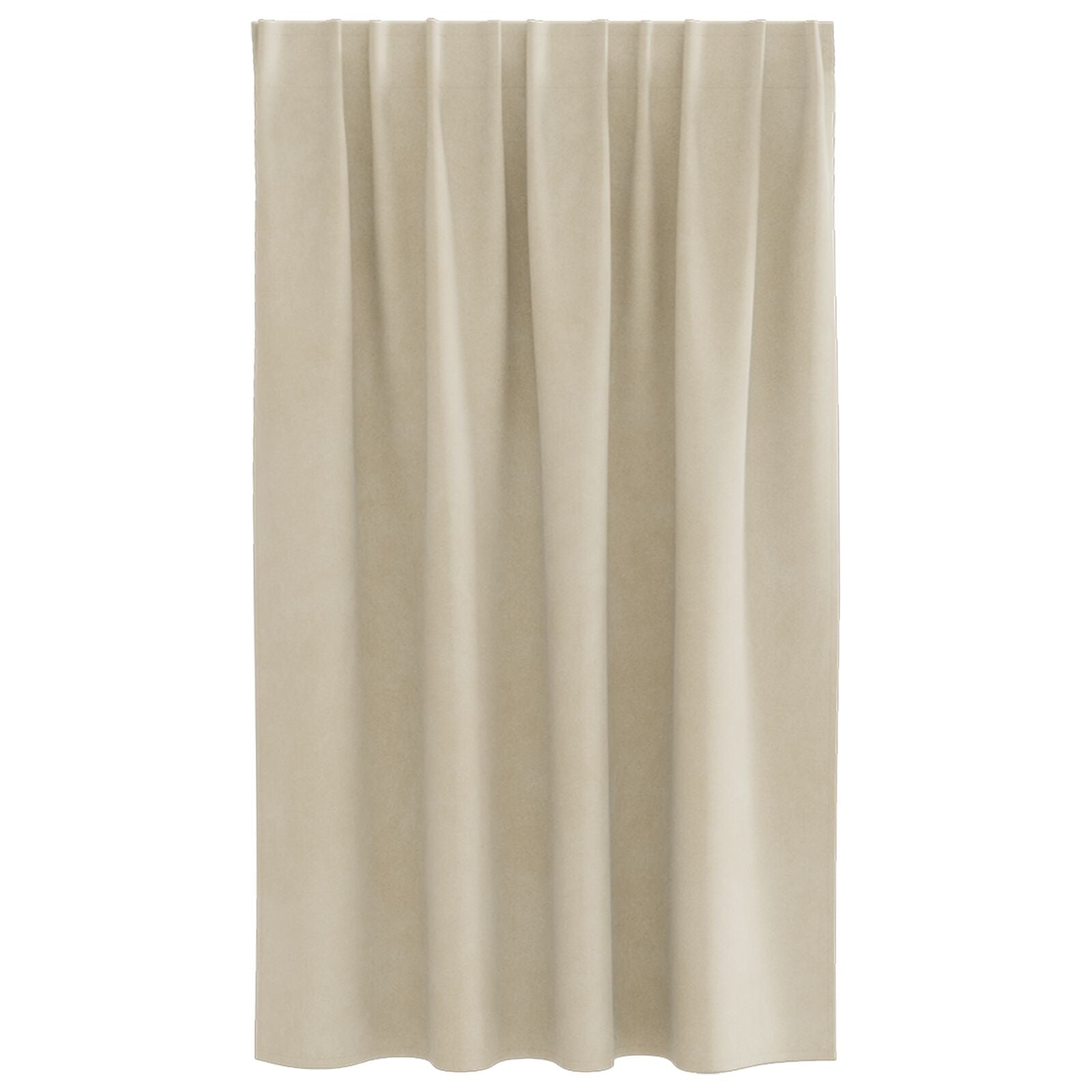 Verduisterende Gordijnen Met Topband 2 Stuks Velours Crème 140 x 140 cm met ingenaaid tape